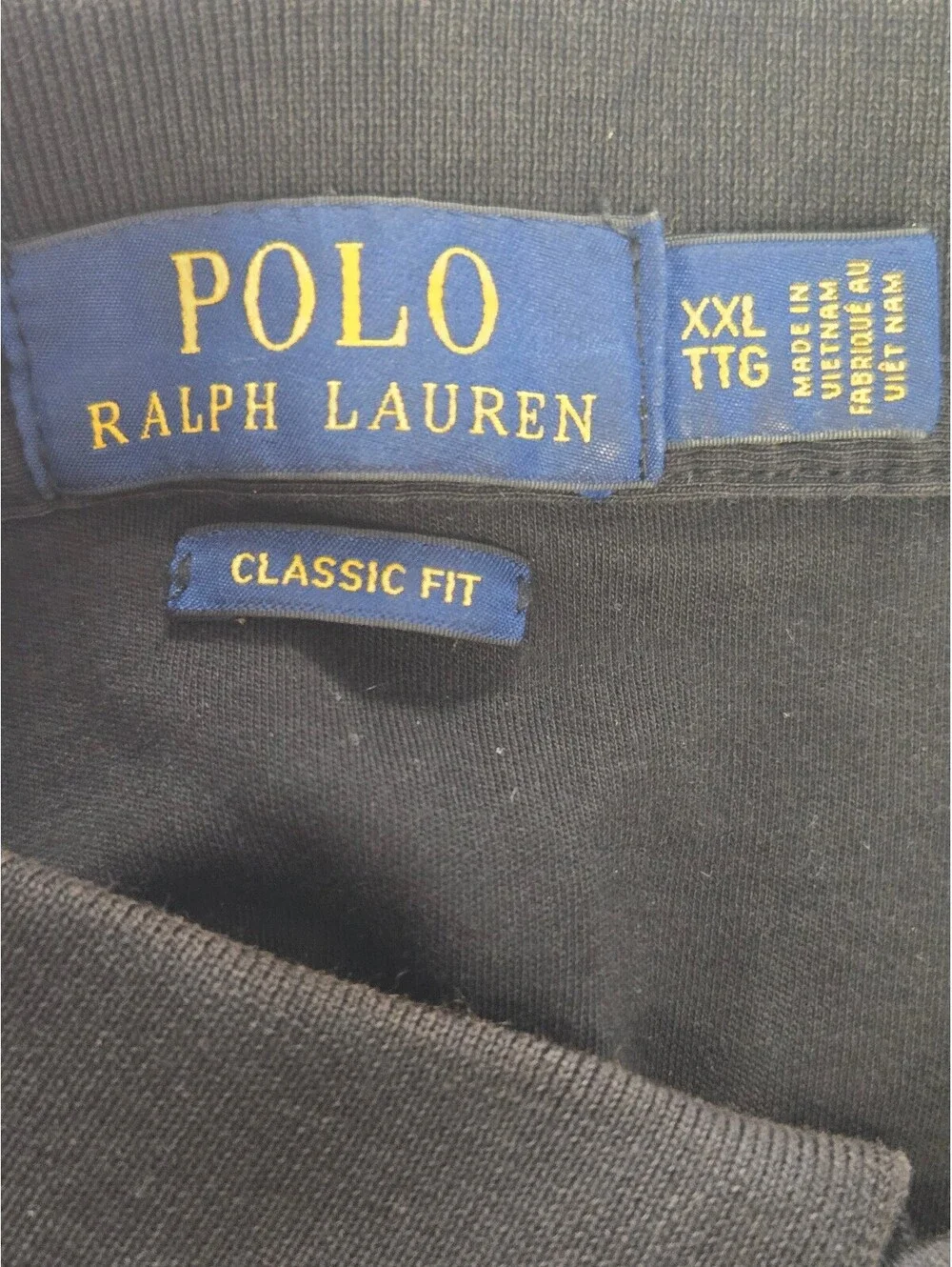 Polo Ralph Lauren Classic Fit Black Polo Shirt XXL